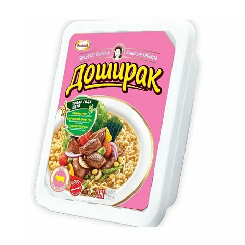 Доширак вермишель со вкусом телятины, лоток, 90 гр Доширак вермишель со вкусом телятины, лоток, 90 гр